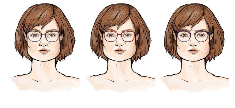 Okulary dla twarzy trapezoidalnej